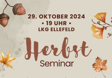 29.10.2024 | Herbst Seminar “Kennzeichen lebendiger Gemeinde”